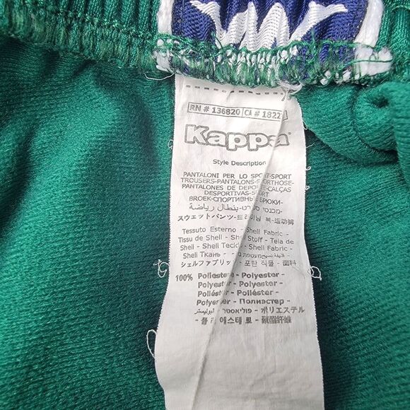 Kappa Green & Navy 222 Banda Track Pants Size Medium - Picture 11 of 11